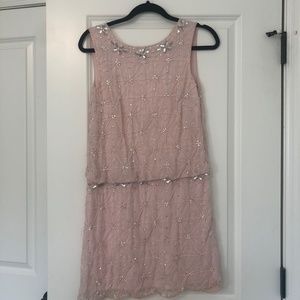 1920’s style dress - pink with sparkle
